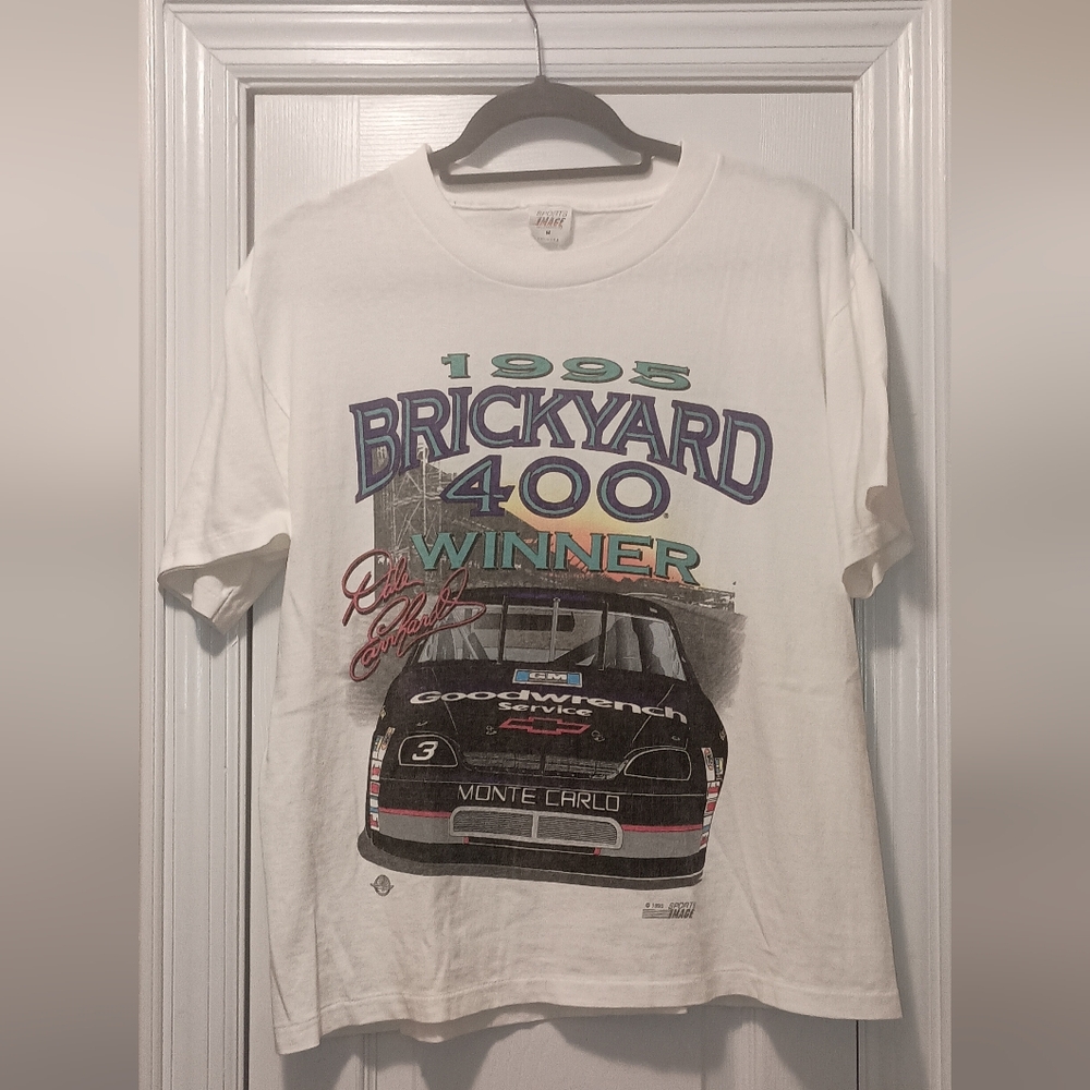 VTG Dale Eranhart 1995 Champ Of The Brickyard Shirt Medium